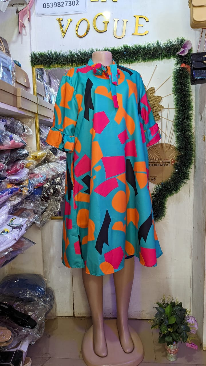 Colorful Printed Dress